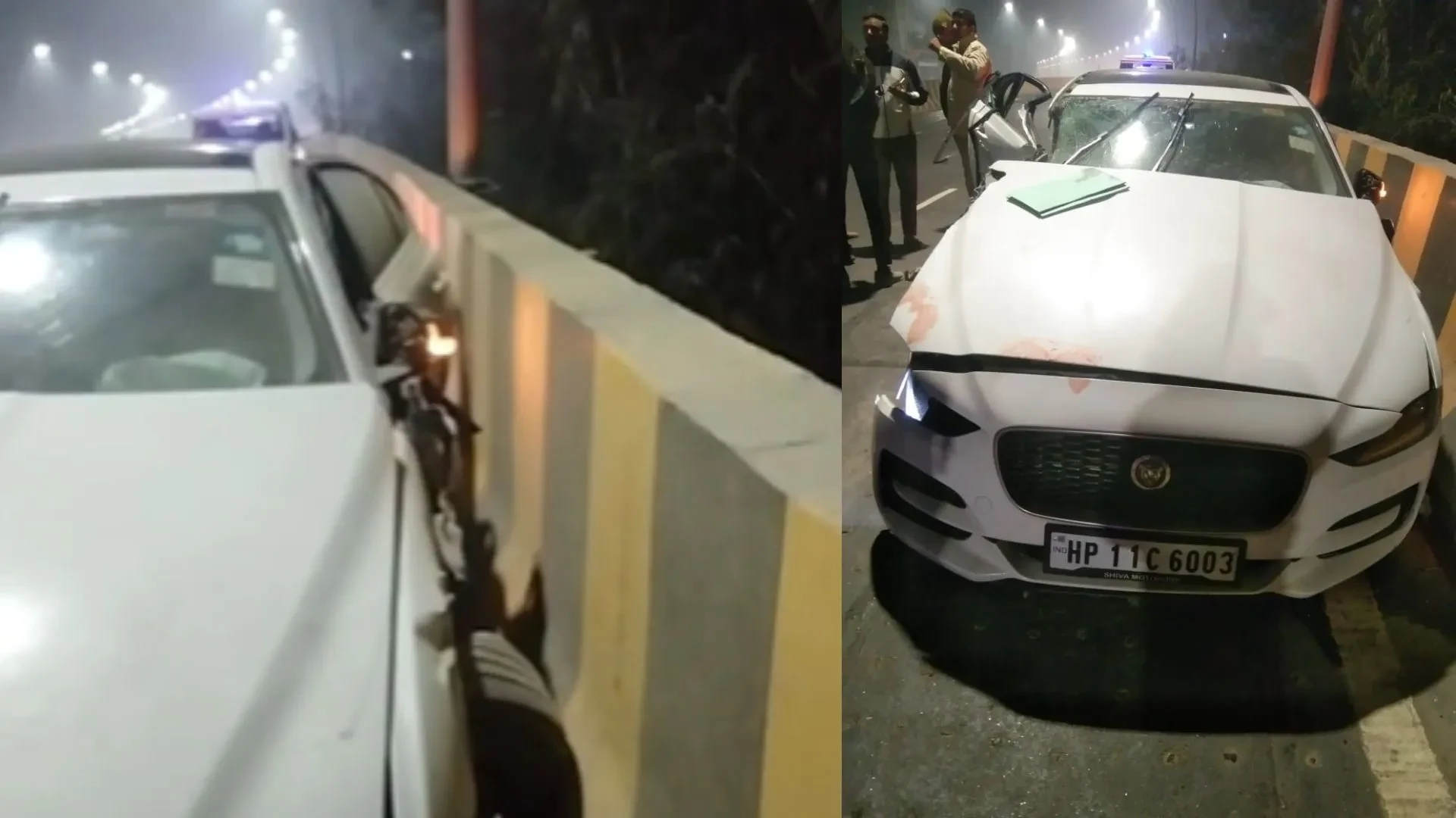 नोएडा में तेज रफ्तार जगुआर ट्रक से टकराई, युवती की मौके पर मौत