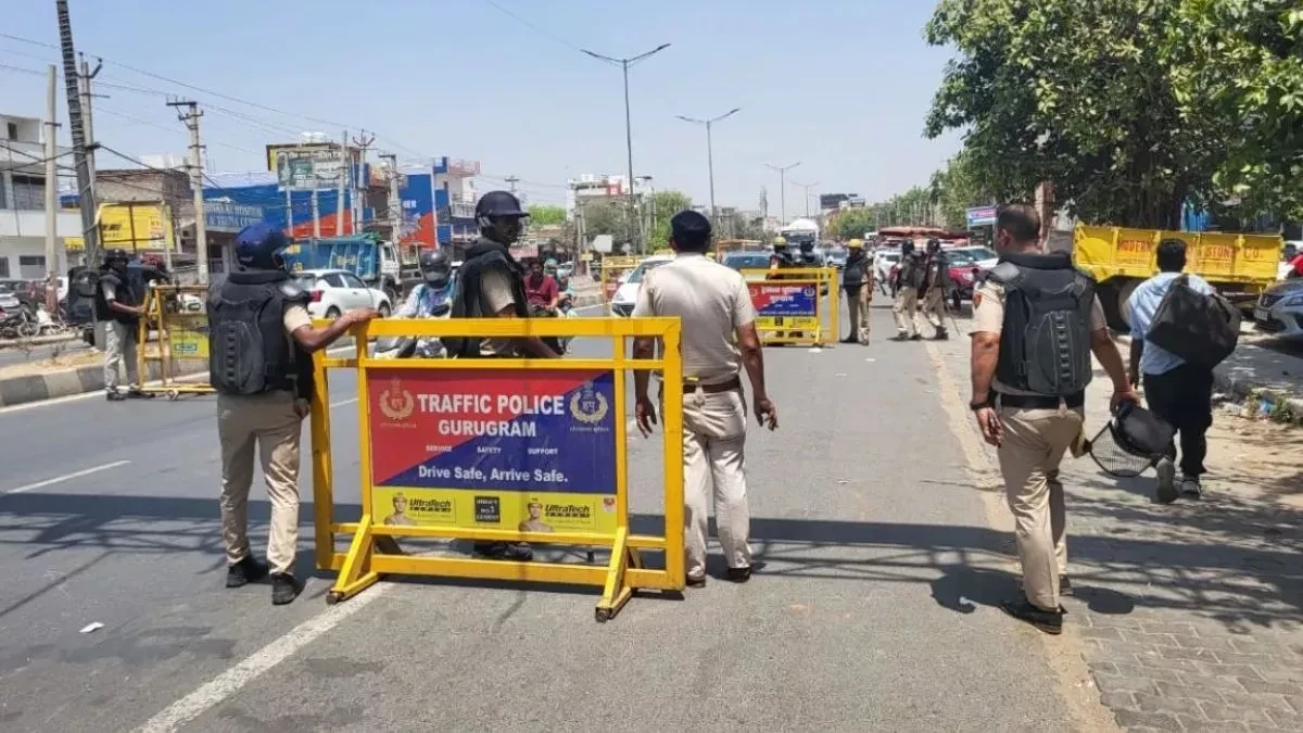 गुरुग्राम में 3,000 पुलिसकर्मी तैनात, गणतंत्र दिवस पर भारी वाहनों पर रोक