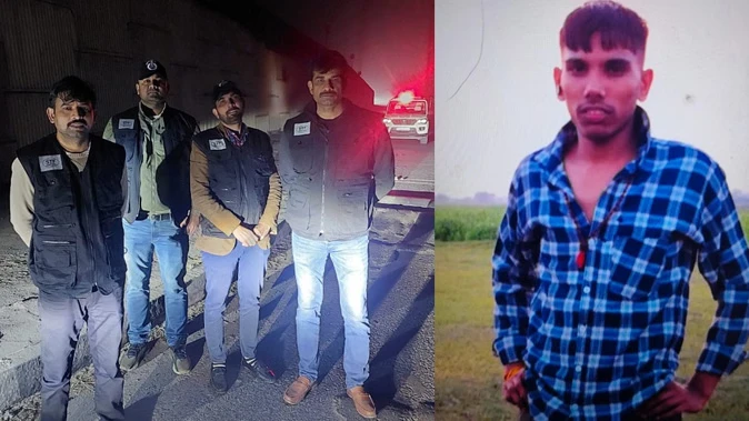 भाऊ गैंग के शूटर अमन उर्फ काकू रोहतक में एनकाउंटर के बाद गिरफ्तार