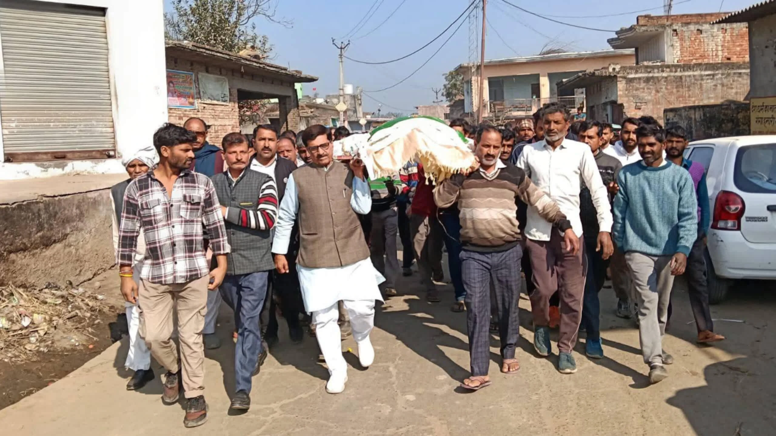 वरिष्ठ भाजपा नेता महेन्द्र सिंह चौहान के निधन से क्षेत्र में शोक