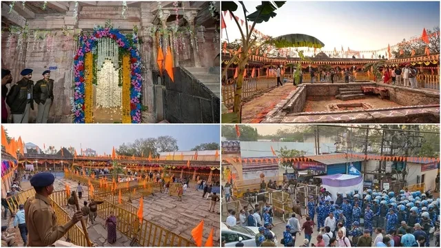 मध्य प्रदेश: कड़ी सुरक्षा के बीच धार भोजशाला में वसंत पंचमी पर पूजन शुरू