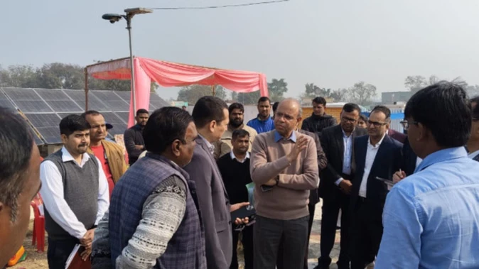 केंद्रीय सचिव अशोक कुमार ने चांद सराय जल योजना का किया निरीक्षण