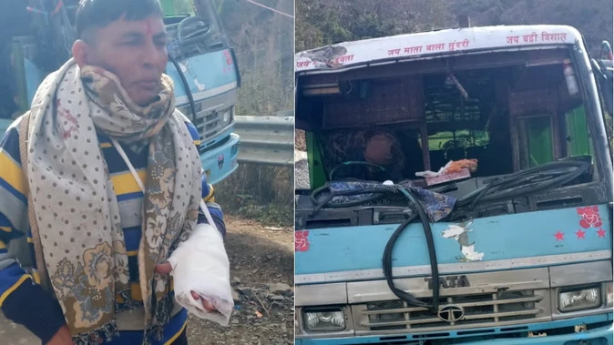 यमुनोत्री हाईवे पर हादसा: बस पर मलबा गिरा, 27 बच्चे बाल-बाल बचे