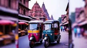 वृंदावन में ई-रिक्शा से भ्रमण, निशांत कुमार ने आम श्रद्धालुओं की तरह बिताया समय