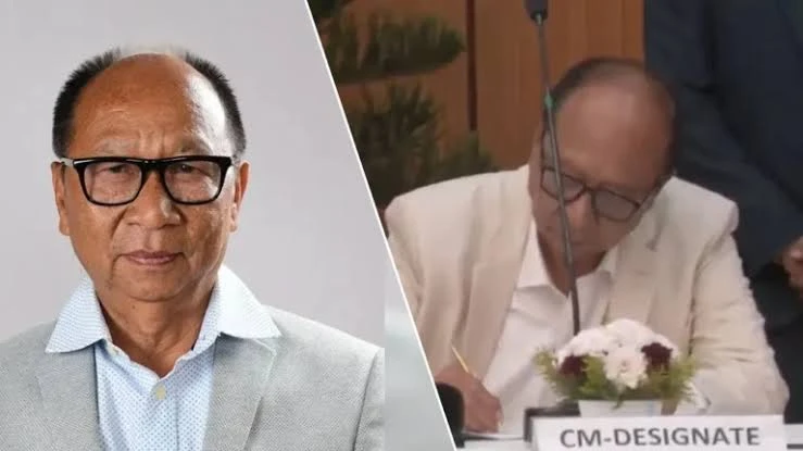 मणिपुर में राष्ट्रपति शासन खत्म, युमनाम खेमचंद ने ली मुख्यमंत्री पद की शपथ