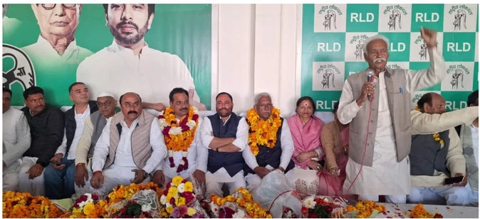 रालोद के नए जिलाध्यक्ष संजय राठी का भव्य स्वागत, संगठन को मजबूत करने का संकल्प