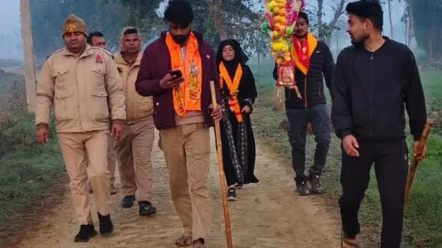 हर-हर महादेव की गूंज के बीच तमन्ना मलिक ने संभल में किया जलाभिषेक