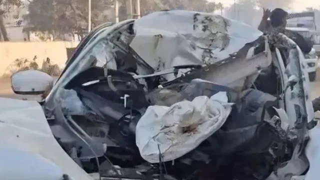 नालंदा में भीषण सड़क हादसा, एक ही परिवार के तीन युवकों की मौत