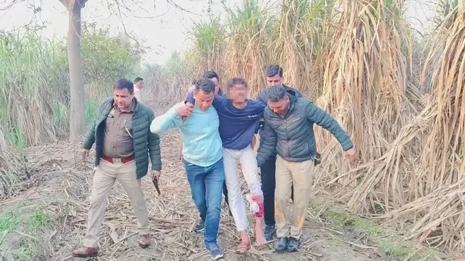 मुजफ्फरनगर: पुलिस ने मुठभेड़ के बाद दो इनामी अपराधियों को किया गिरफ्तार