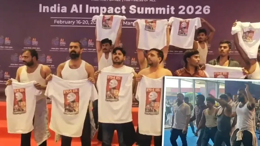 शर्टलेस प्रदर्शन से एआई समिट में हंगामा, सरकार-विपक्ष आमने-सामने