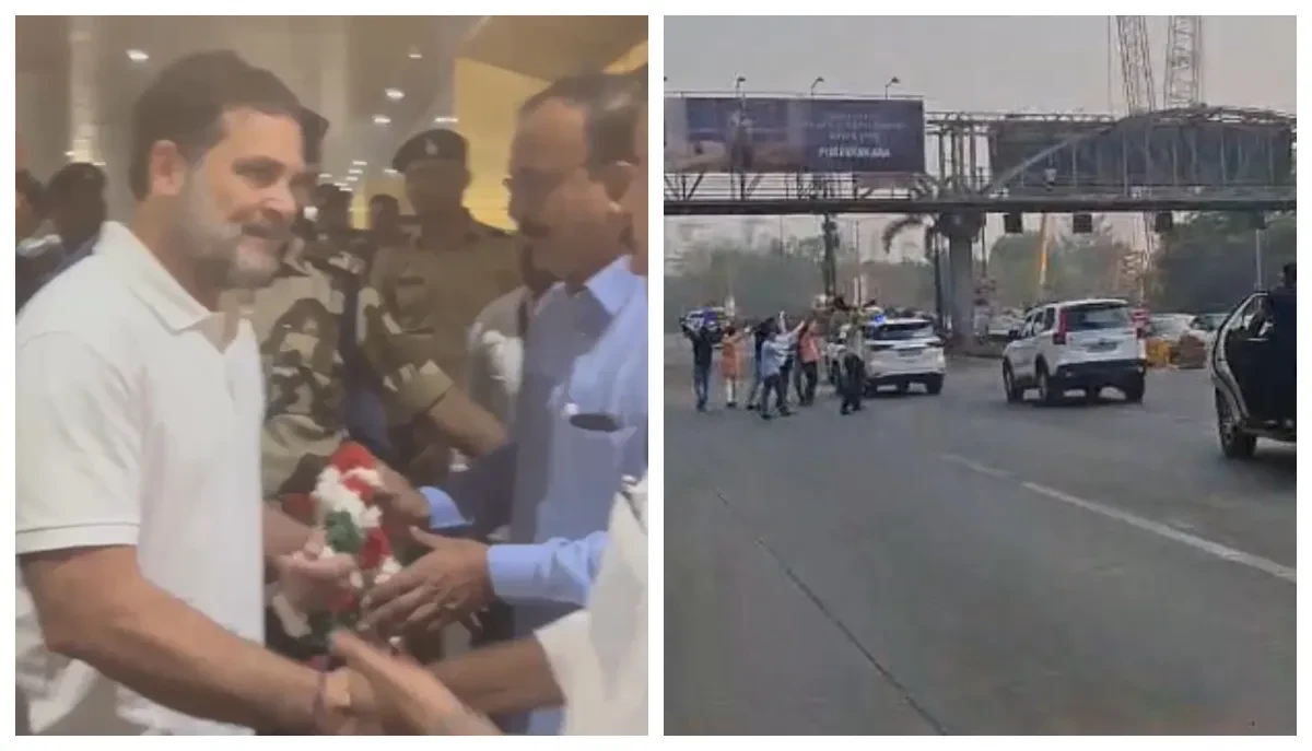 मानहानि केस में राहुल गांधी की भिवंडी कोर्ट में पेशी, भाजपा कार्यकर्ताओं ने दिखाए काले झंडे