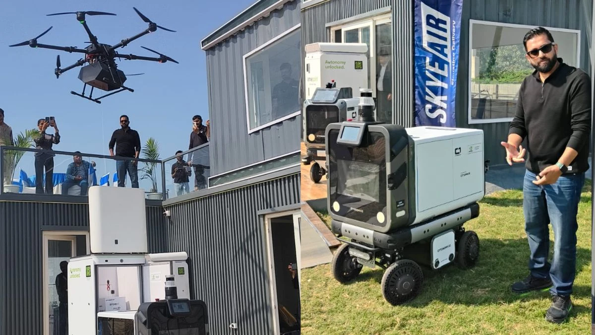 गुरुग्राम में पहली बार ड्रोन और रोबोट से होगी घर-घर डिलीवरी