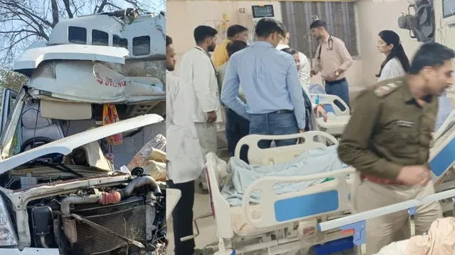 दिल्ली-कोलकाता हाईवे पर दर्दनाक हादसा: ट्रैवलर ट्रक से टकराई, 1 की मौत, 19 घायल