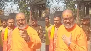 सलीम वास्तिक से मिलने अस्पताल जाने से रोके गए यति नरसिम्हानंद, पुलिस के साथ हुई नोकझोंक