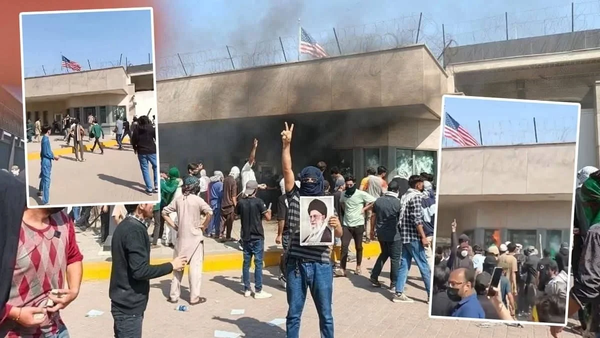 खामेनेई की मौत के बाद कराची में अमेरिकी दूतावास पर हिंसक प्रदर्शन, 9 की मौत