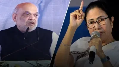 दक्षिण 24 परगना में अमित शाह की रैली, ममता ने कोलकाता में दिया जवाब