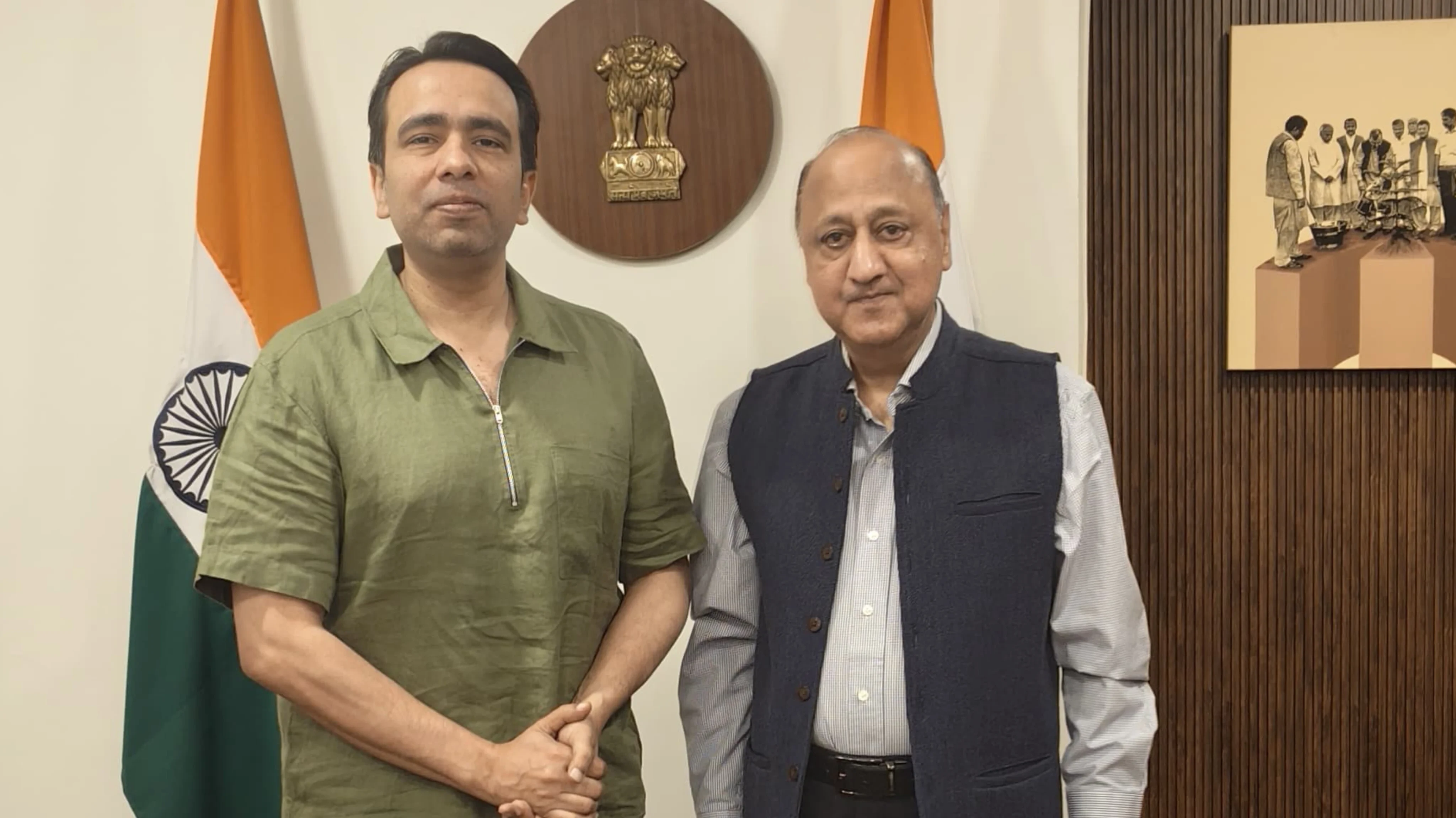 जयंत चौधरी से मिले निरंकार स्वरूप, सियासी अटकलें तेज