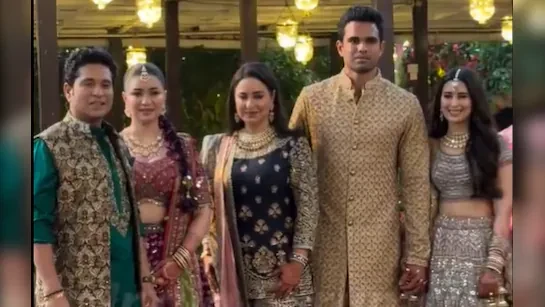 अर्जुन तेंदुलकर और सानिया चंदोक की शादी में सितारों की रौनक