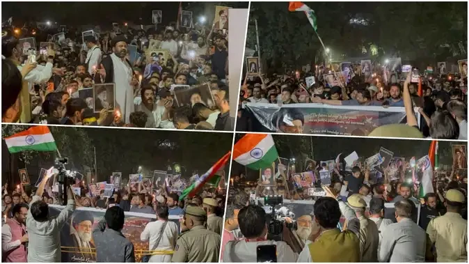 खामेनेई की मौत पर दिल्ली में शिया-सुन्नी समुदाय ने निकाला संयुक्त शोक जुलूस