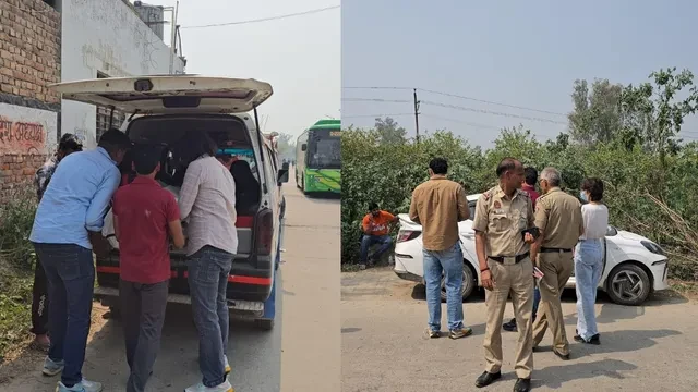 दिल्ली के खेड़ा खुर्द में नहर किनारे टैक्सी से दो शव बरामद, इलाके में हड़कंप