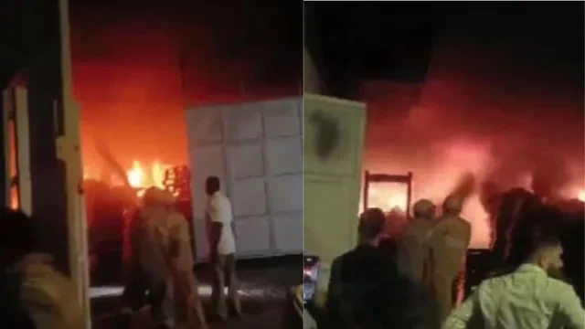 नोएडा में निजी कंपनी में भीषण आग, इलाके में मची अफरा-तफरी