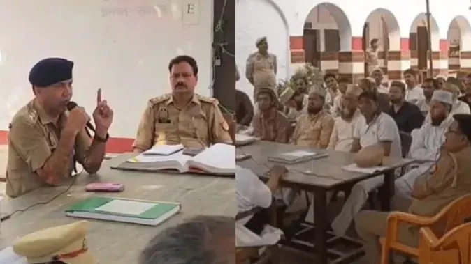 ईरान के नाम पर छाती पीटी तो कर देंगे बढ़िया वाला इलाज, संभल सीओ का वीडियो वायरल