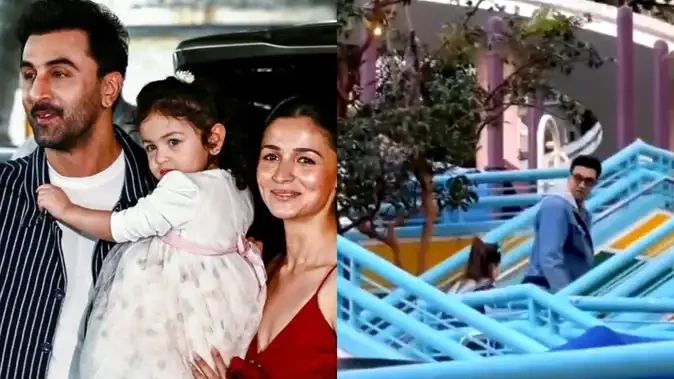 आलिया का बर्थ डे मनाने हांगकांग पहुंचे रणबीर कपूर, बेटी के साथ पार्क में घूमता दिखा कपल