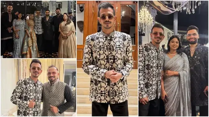 कुलदीप की शादी में सितारों का जमावड़ा, क्रिकेटर्स ने जमकर किया डांस