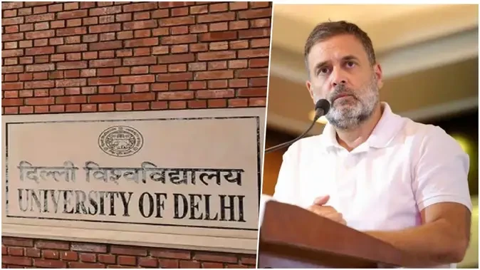 राहुल गांधी के छात्रों पर भेदभाव के आरोप पर दिल्ली विश्वविद्यालय ने सफाई दी