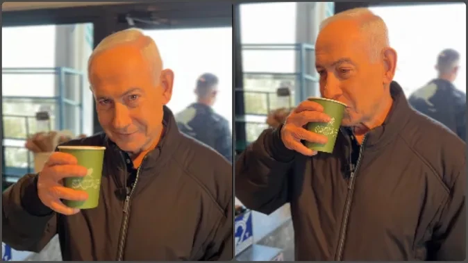 इस्राइल पीएम की हत्या की अफवाहों के बीच वायरल हुआ वीडियो, कॉफी पीते दिखे नेतन्याहू