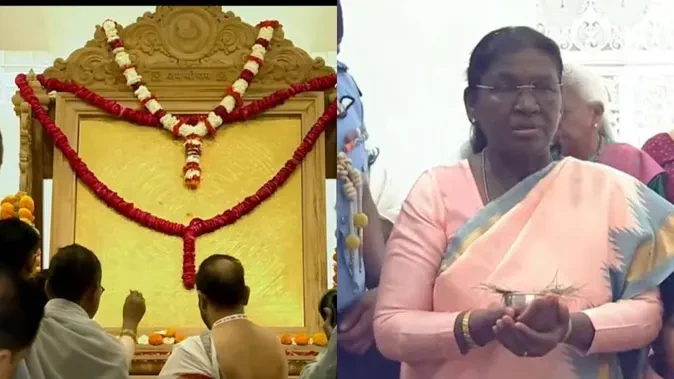 अयोध्या: राष्ट्रपति ने श्रीराम यंत्र का पूजन कर मंदिर में किया स्थापित