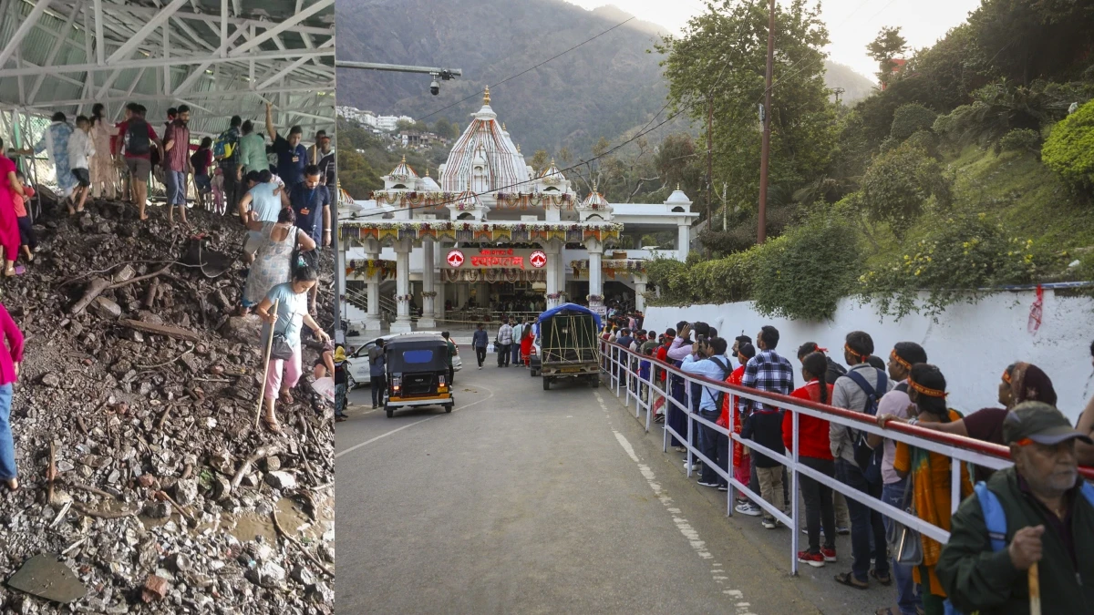 कटड़ा में बढ़ती भीड़ और मौसम की वजह से वैष्णो देवी यात्रा अस्थायी रूप से बंद