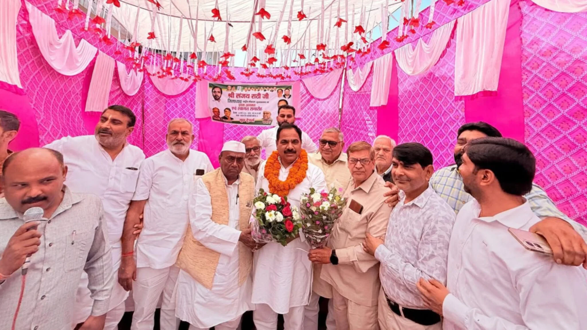 मुजफ्फरनगर: रालोद जिलाध्यक्ष और नामित सभासद का भव्य स्वागत