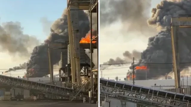 टेक्सास की वैलेरो रिफाइनरी में जोरदार विस्फोट, आसमान में छाया काला धुआं