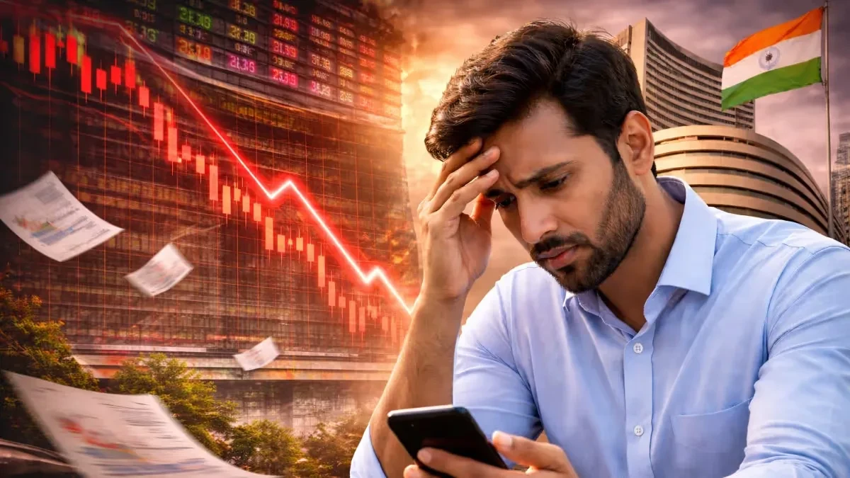 अमेरिका-ईरान तनाव: रुपया 28 पैसे लुढ़का, सेंसेक्स 927 अंक फिसला