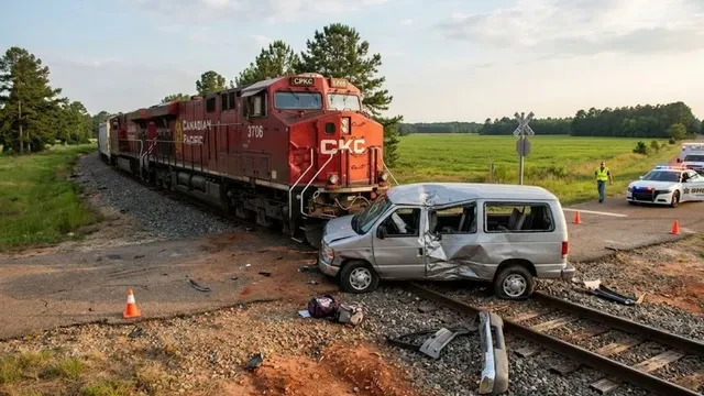 अमेरिका में रेल क्रॉसिंग पर भीषण हादसा, वैन चालक समेत पांच की मौत