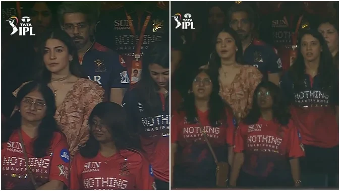 आईपीएल 19 का धमाकेदार आगाज: स्मृति के साथ मुकाबला देखने पहुंचीं अनुष्का शर्मा