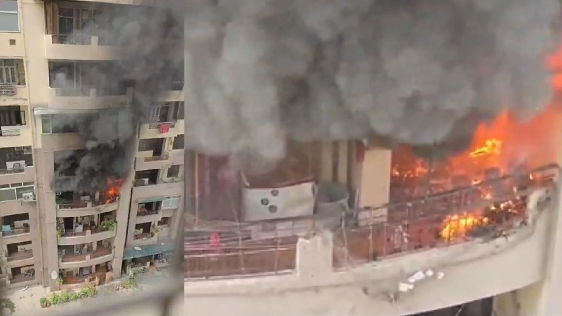 गाजियाबाद: क्लासिक रेसिडेंसी फ्लैट में आग, दमकल ने काबू पाया