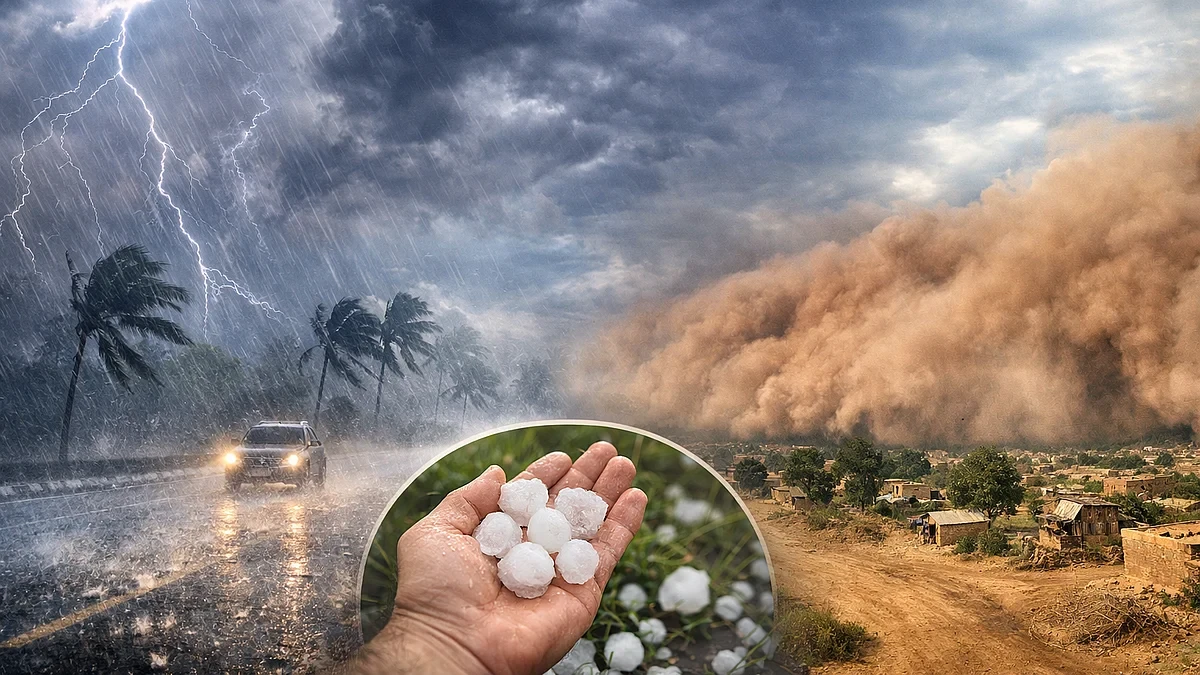 उत्तर प्रदेश में तेज हवाओं और गरज-चमक के साथ बारिश, 35 जिलों में ओलावृष्टि की चेतावनी