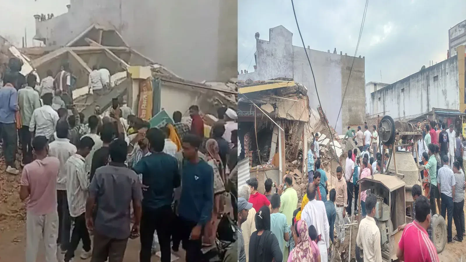 अनूपपुर में तीन मंजिला लॉज ढही, मलबे में कई लोगों के दबने की आशंका