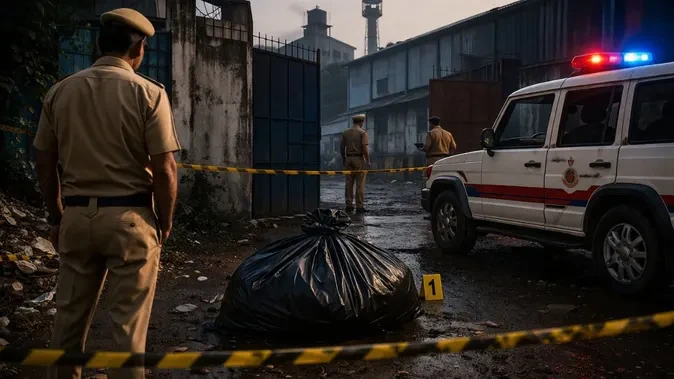मोती नगर फैक्ट्री के पास प्लास्टिक बैग में मिला अज्ञात व्यक्ति का शव