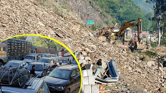 जम्मू-श्रीनगर हाईवे पर भूस्खलन से आफत, यात्रियों के लिए एडवाइजरी जारी