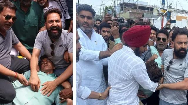 मेरठ की सेंट्रल मार्केट में सील लगाने की कार्रवाई के दौरान व्यापारी बेहोश