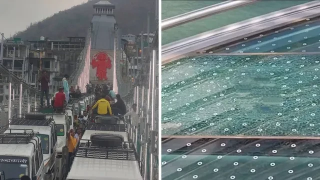 ऋषिकेश: बजरंग सेतु खुलने से पहले कांच का फुटपाथ तोड़ा, पीडब्ल्यूडी परेशान