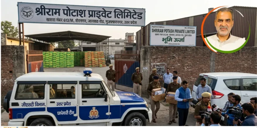 मुजफ्फरनगर: पूर्व मंत्री संजीव बालियान के पिता की फैक्ट्री पर जीएसटी का छापा