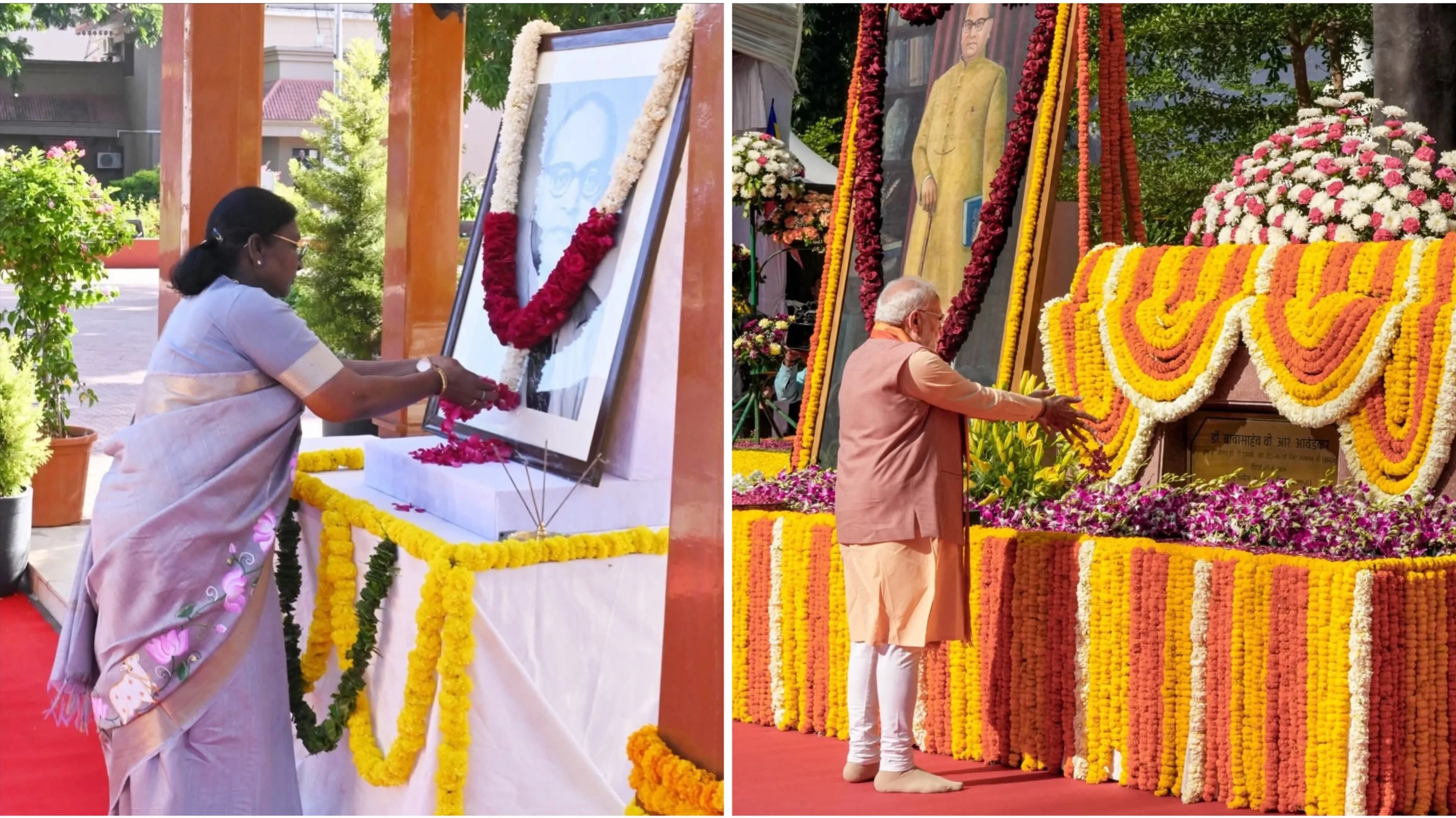 आंबेडकर जयंती: बाबासाहेब को राष्ट्रपति-पीएम मोदी ने दी श्रद्धांजलि