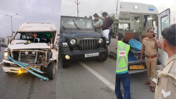 दिल्ली-मेरठ एक्सप्रेसवे पर भीषण हादसा, तीन युवकों की दर्दनाक मौत