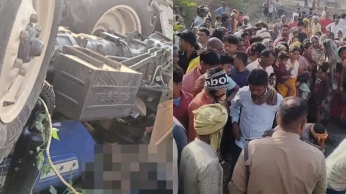 अनूपपुर में दर्दनाक हादसा, ट्रैक्टर पलटने से चार की मौत