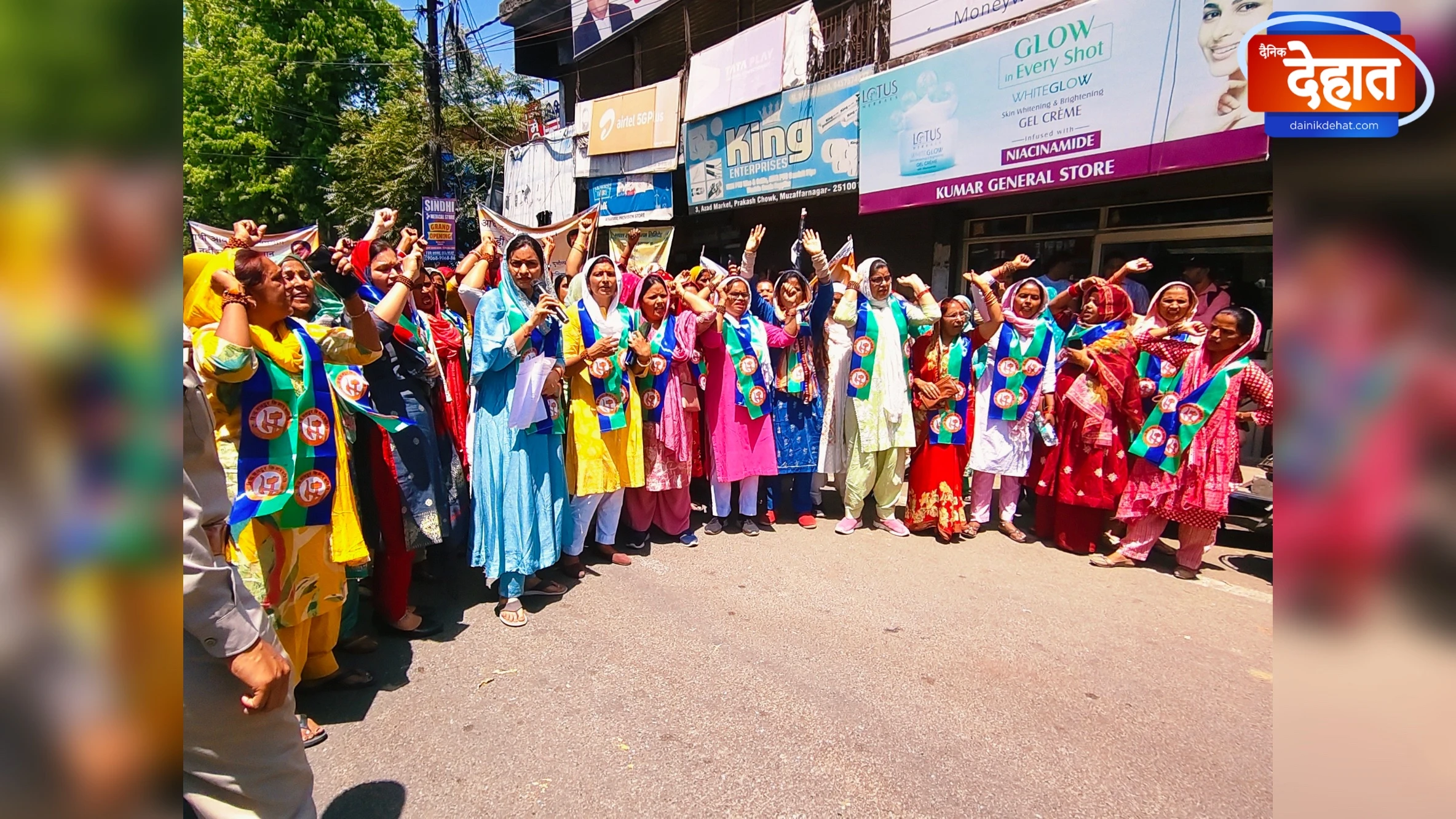 मुज़फ़्फ़रनगर में शक्ति प्रदर्शन, महिला आरक्षण के समर्थन में सड़कों पर उतरीं महिलाएं