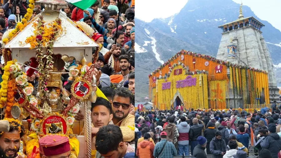 केदारनाथ धाम के कपाट खुलने को लेकर भव्य तैयारियां, 51 कुंतल फूलों से सजा धाम